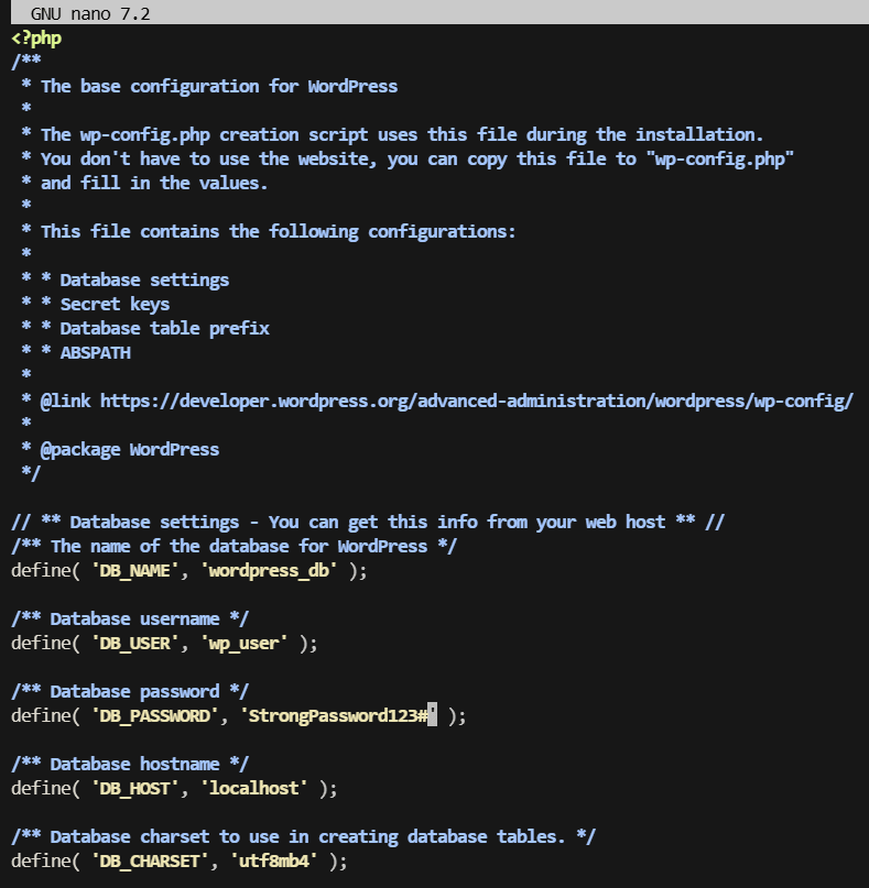 config-db-to-wordpress